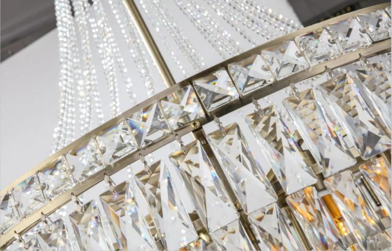 Wholesale Gold Crystal Large Palace Chandeliers Pendant Lighting (OW569)