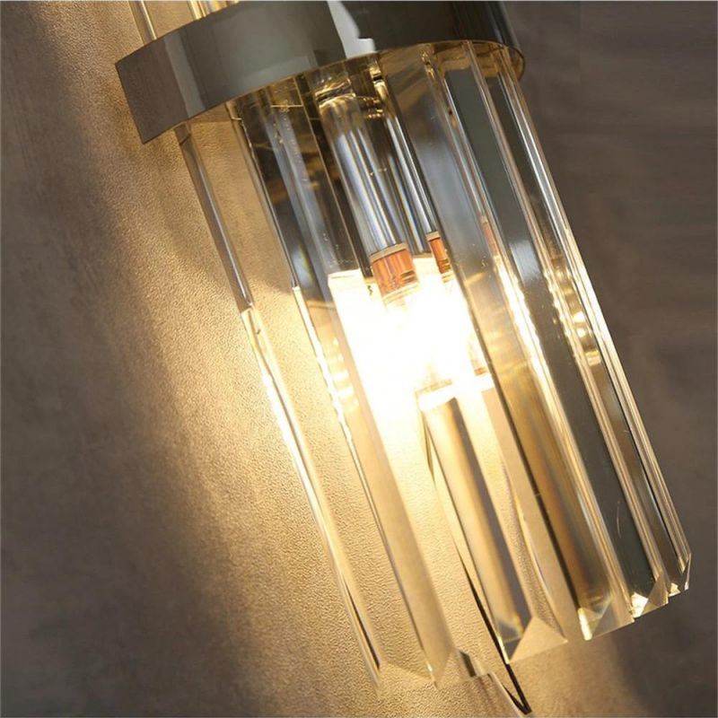 Modern Simple LED Crystal Wall Lamp Indoor Home Decor Wall Sconce Living Room Bedroom Bedside Bathroom Corridor Lamp Wall Lights