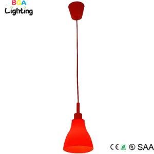 E27 Lampholder Silicone Pendant Lamp with Rubble Lampshade