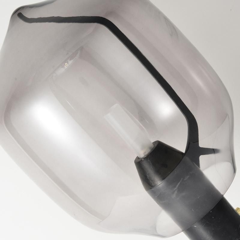 Postmodern Creative Marble Living Room Art Bedside Glass Lamp