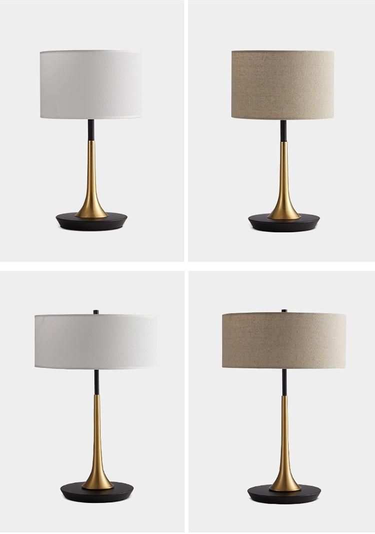 Metal Base Fabric Shade Corner Standing Modern Floor Lamps for Hotel Home Living Room Bedroom