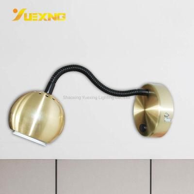 Adjustable Surface Mounted Flexible Golden Iron Spot Ceiling Light Fixture