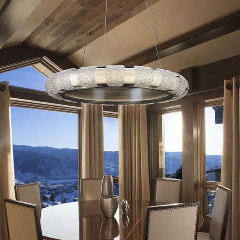 Premium Silver Crystal Chandelier Pendant Lamp Living Room Lamp Hotel Lamp