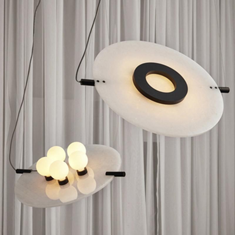 Postmodern Marble Dining Room Chandelier Nordic Living Room Bedroom Pendant Lamp