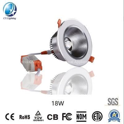 Cut out 68mm Recessed Indoor LED Down Lamp Ligtting 10W Fire Rated Recessed IP65 LED Downlights