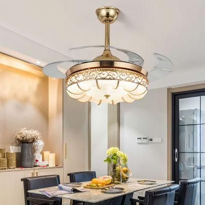 Modern Lamp for USA Market Fan Light Control Dimmer Switch LED Ceiling Fan Chandelier Light