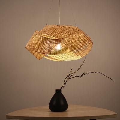 Rattan Lantern Pendant Lights for Indoor Kitchen Dining Room Lighting Fixtures (WH-WP-02)