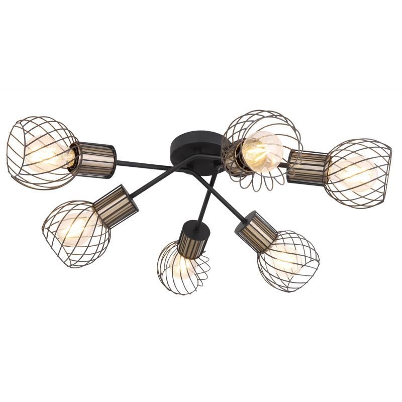 Modern Living Room Bedroom Industrial Lighting Retro Ceiling Lamp