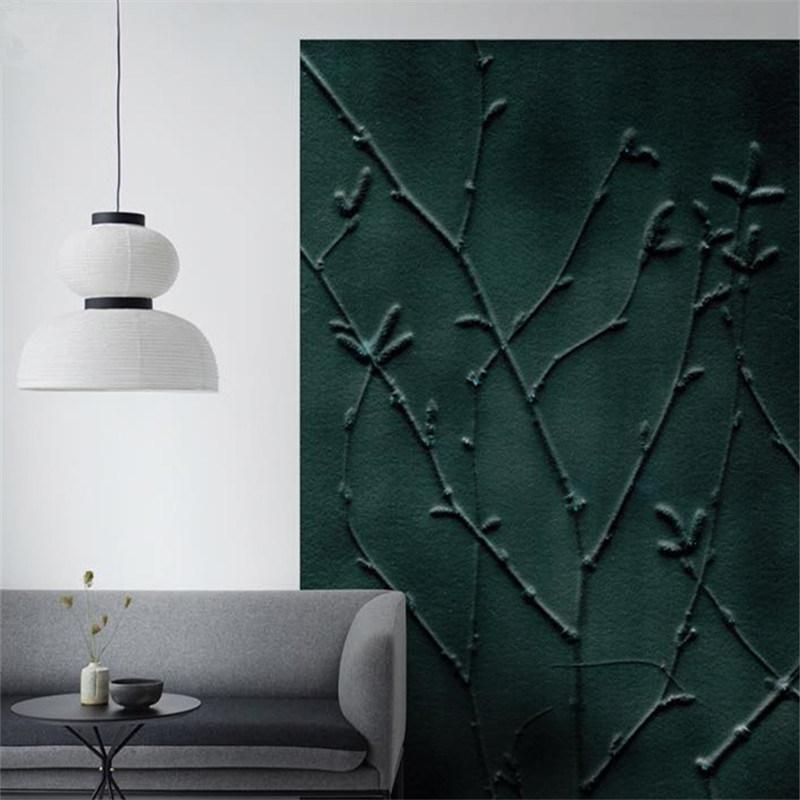 Danish Design Oak Rice Paper White Pendant Light E27 for Restaurant Bedroom Dinning Room Light (WH-AP-263)