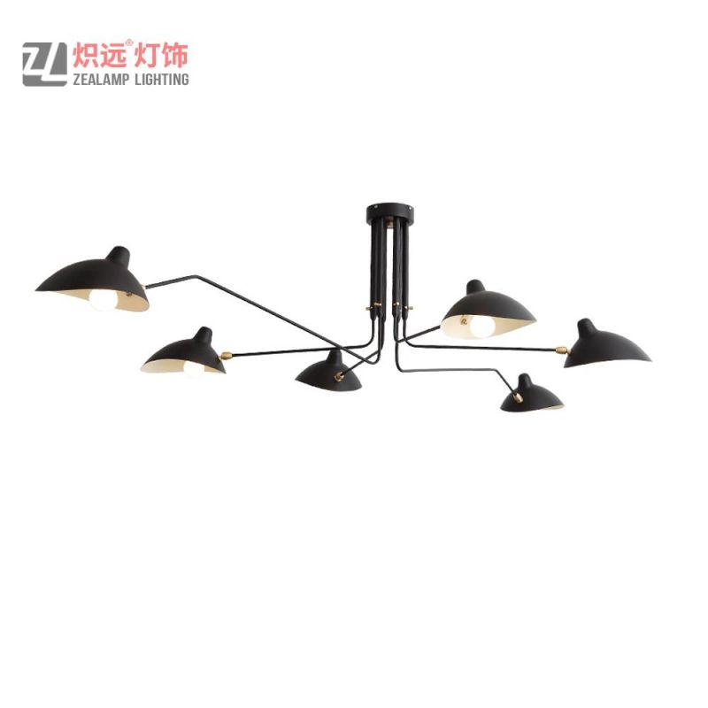 Iron Chandelier Light Hanging Indoor Pendant Lighting for Restaurant