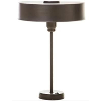 Dark-Bronze Finish Metal Lamp Shade and Base Table Lamp.