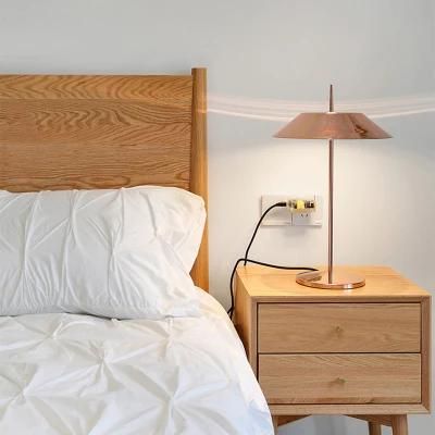 Simple Bedside Decoration Umbrella Table Lamp for Bedroom Studyroom Living Room Desk Lamp