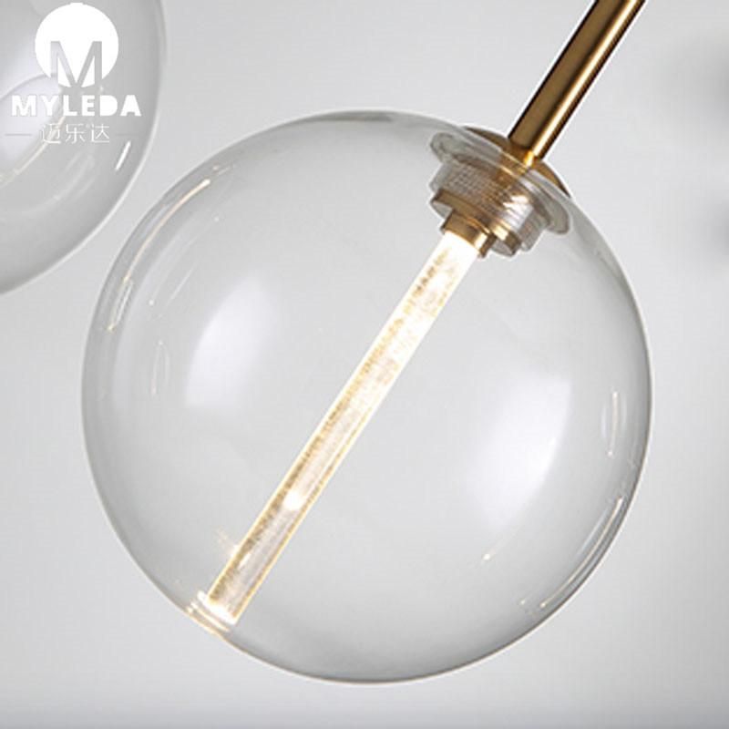 Modern Glass Indoor Chandelier Decorative LED Pendant Light