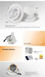 SAA&CE Approved 30W COB Gimbal LED Shop Light