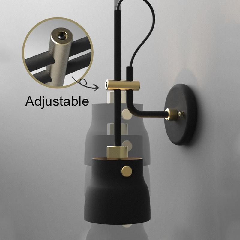 Modern Sconce Lighting Wall Mounted Bedroom Bedside Wall Light Black Wall Sconce (WH-OR-212)