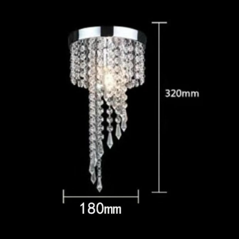 Small Ceiling Lamps Hotel Home Hallway Aisle Decor Hanging Luxury K9 Crystal Ceiling Lights