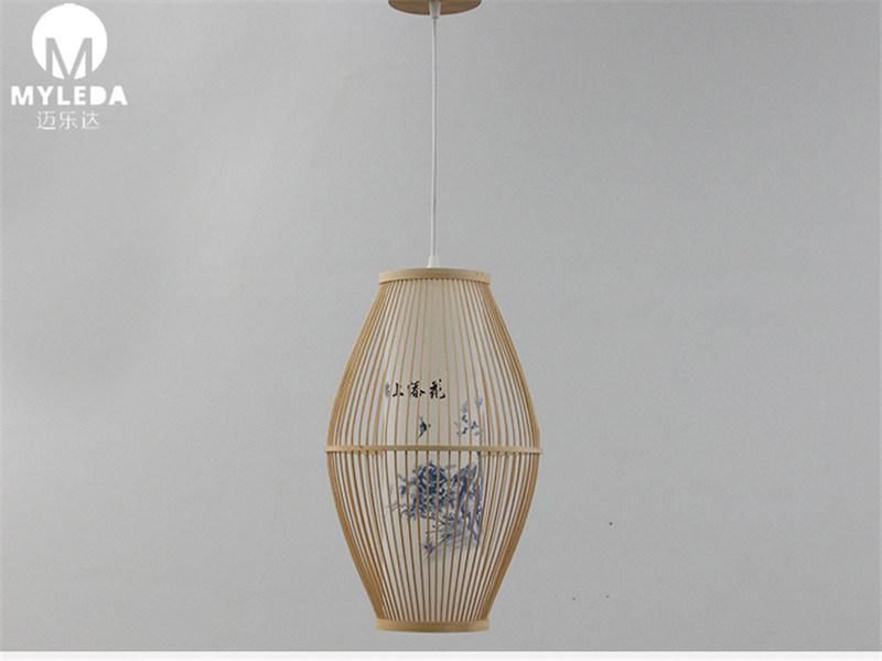 Indoor Lighting Pendant Lamp with Bamboo for Restaurant Decoration