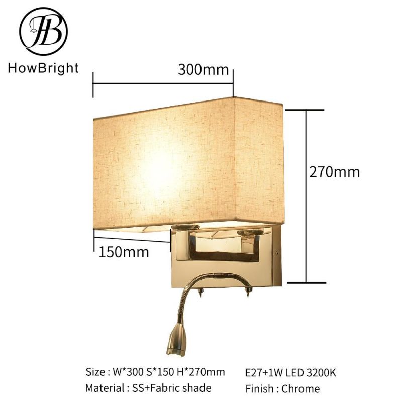 How Bright Modern Design LED Wall Lighting Bedside Wall Light Wall Lamp for Hotel & Living Room