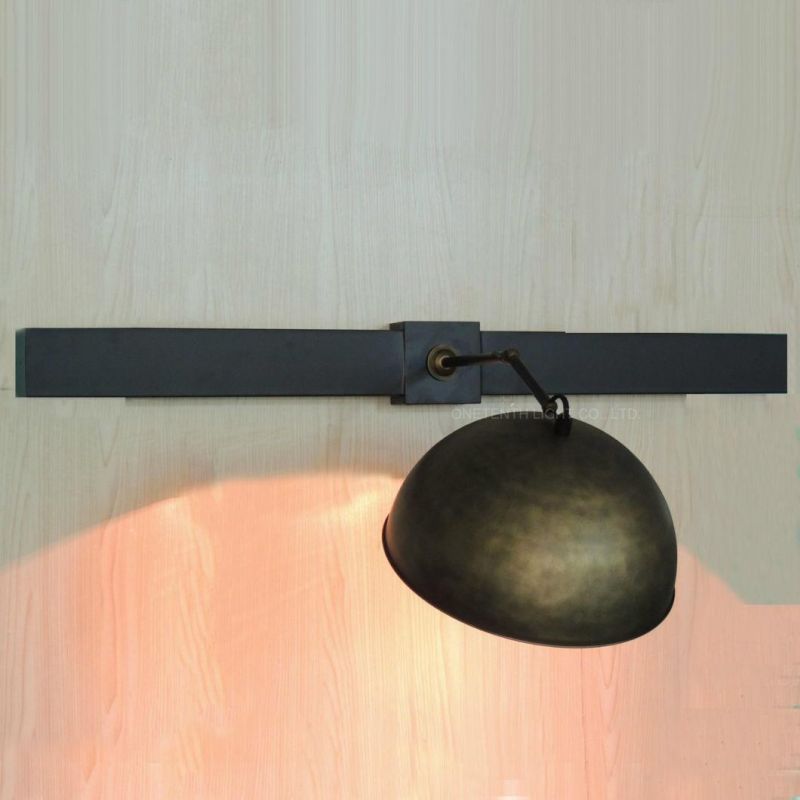 Custom Tracking Metal Shade and Adjustable Knuckle Wall Lamp with UL Listed
