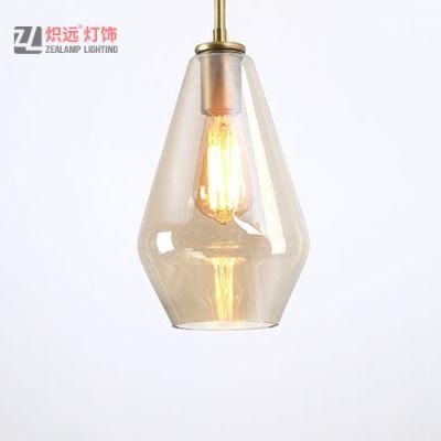 Modern Glass Lamp Shade Dining Room Chandelier Pendant Light (ZLA056P-S)