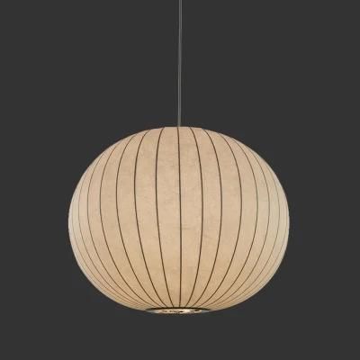 Hot Sale Chinese Restaurant Silk Pendant Lamp Round Shape Home Decor Lighting Chandelier