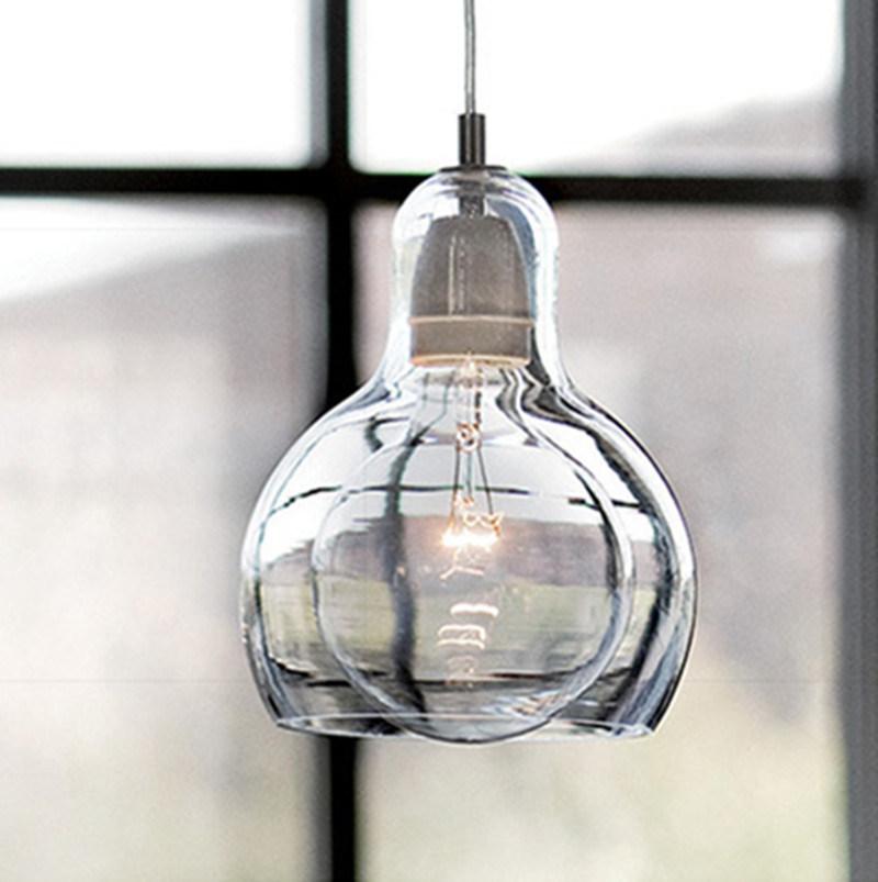 Simple Pendant Light Decorative Home Kitchen Huldaru Contemporary Sophisticated Smoked Glass Pendant (WH-AP-360)