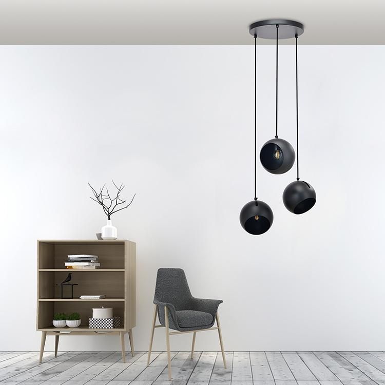 Home Lighting Indoor E27 Classic Iron Bubble Ball LED Ceiling Pendant Lamp