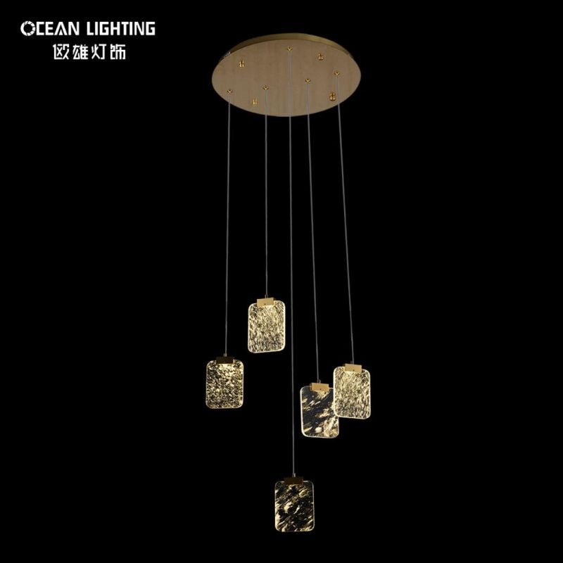Wholesale Indoor Lighting Warm 3000K Metal Crystal 22*3W Chandelier Luxury