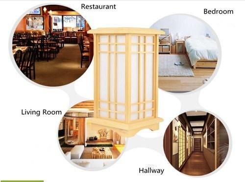 Modern Wood Floor Lamp Washitsu Tatami Decor Window Pane Lamp Restaurant Living Room Japanese Lamp (WH-WFL-01)