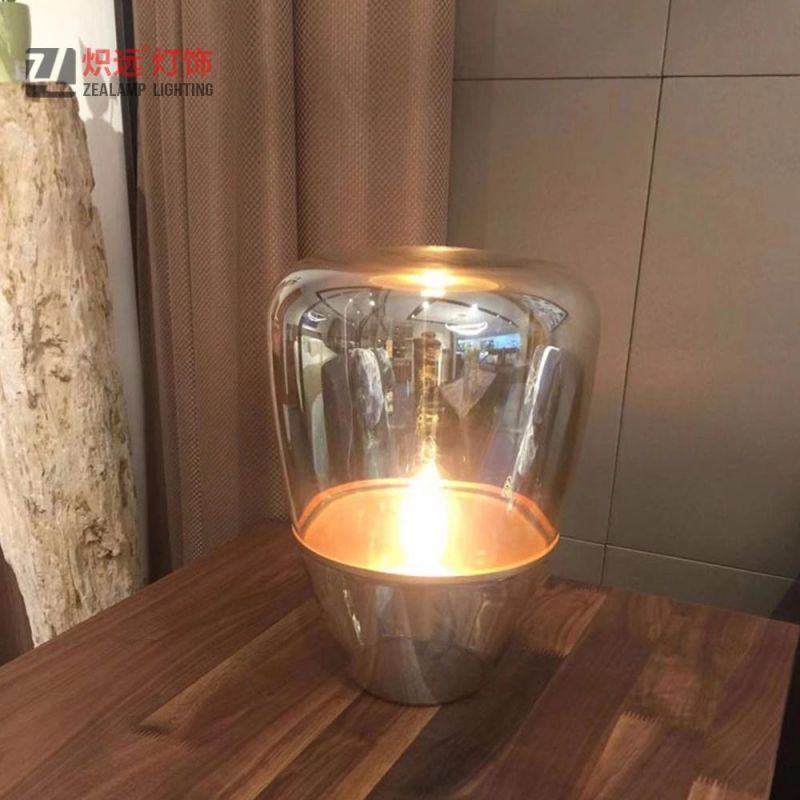 Postmodern Art Glass Table Lamp Restaurant Hardware Decorative Table Lighting