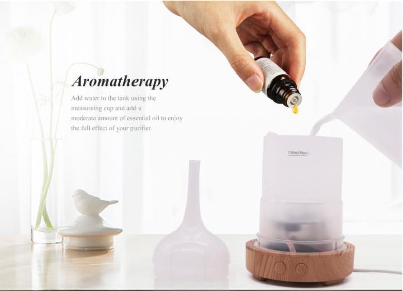 Perfectaire Humidifier Glass Ultrasound Aroma Diffuser with 7 Color Changing