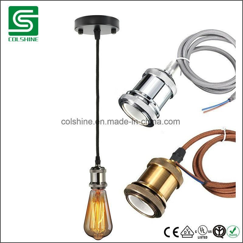 Metal E27 Base Pendant Lamp, Creative DIY Drop Light for Bar/ Home Decoration