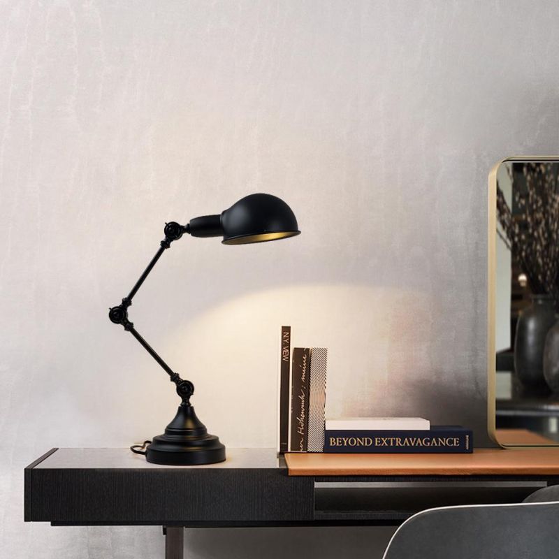 Table Lamp E14 25W Iron Home Lighting Beside Reading Room Reataurant Office Edison Table Lamp (WH-VTB-26)