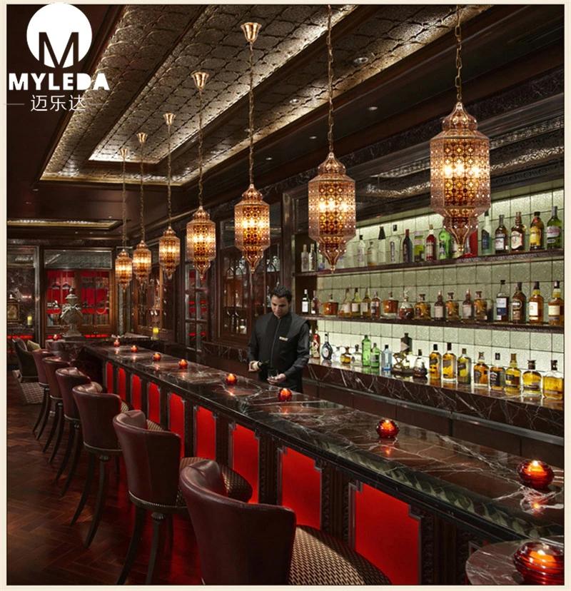 Brass Moroccan Decorative Bar Pendant Light