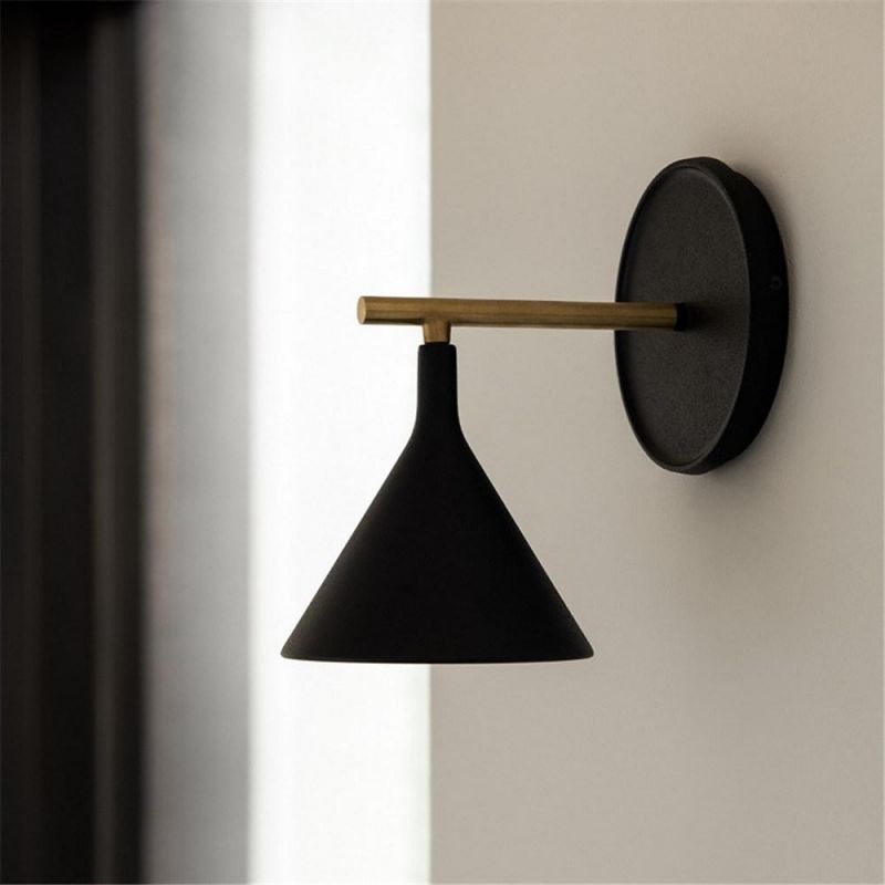 Nordic Loft Style Wall Lights Simple Modern Bedside Wall Lamp Cast Plug-in Wall Sconce (WH-OR-207)
