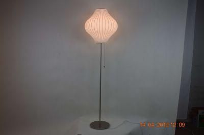 Chinese Factory Supply Simple E27 Silk Floor Lamp Standing Lamp for Living Room and Bedroom