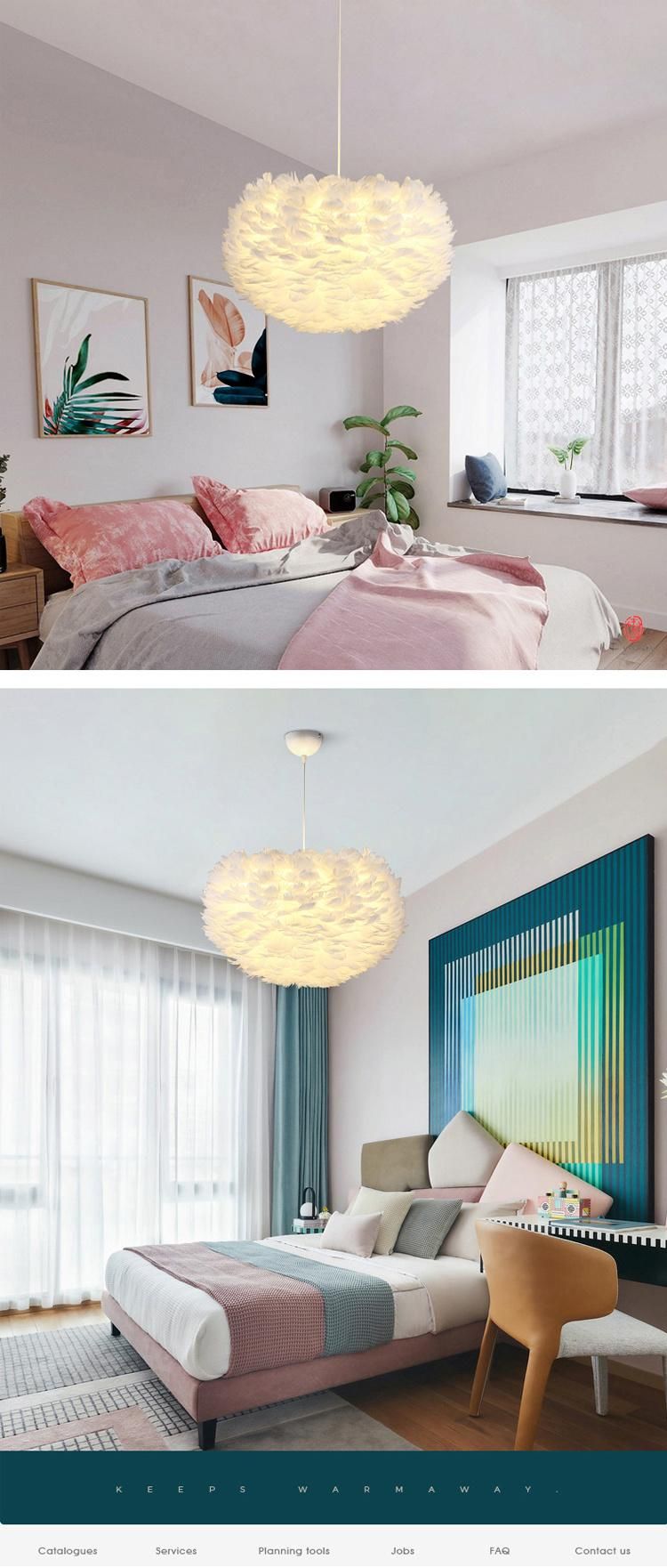 Europe Style Ball Pendant Lamp Designer Arne Contemporary Cloud Shaped Feather Pendant Light (WH-AP-308)