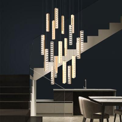 Crystal Hotel Lobby Exhibition Hall restaurant Chandelier Pendant Lamp Light