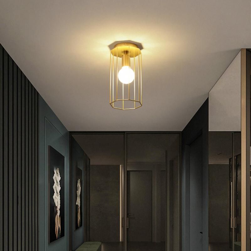 Cage Shaped Ceiling Light Creative Design Pendant Lamp Hotel Lamp LED