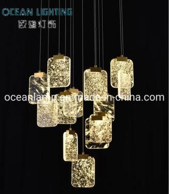 2020 Year Staircase Lamp Hotel Project Pendant Chandelier Decorative Light for Hotel, Restaurant