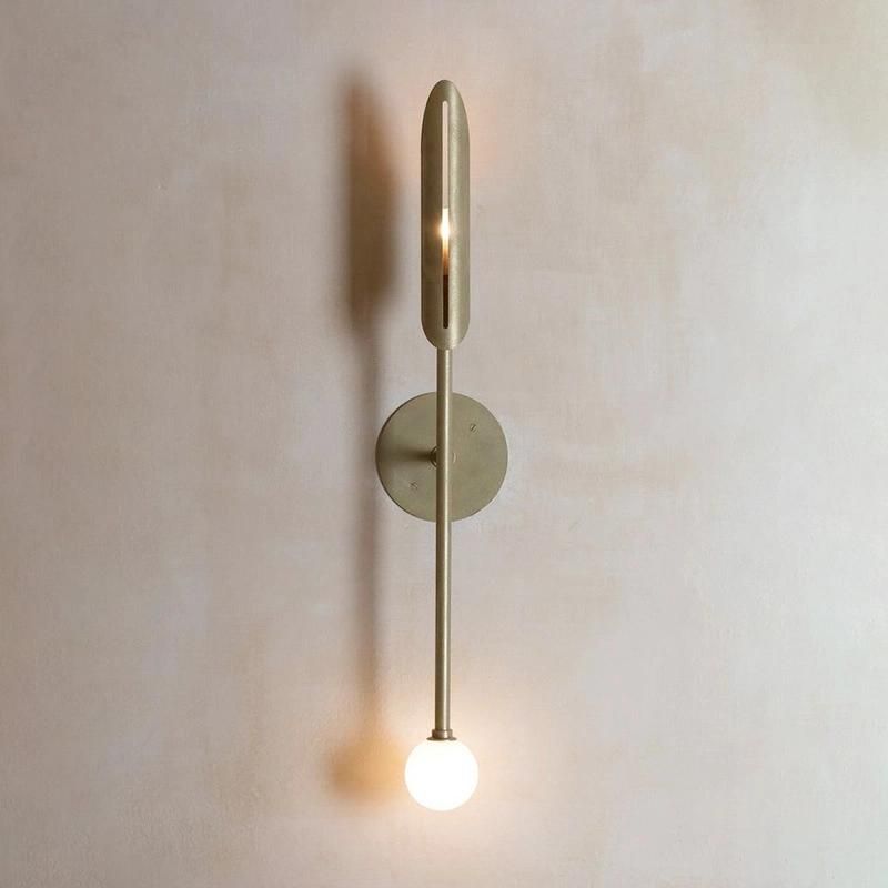 Golden Metal Wall Lamp Living Room Lamp Bedside Lamp Bedroom Lamp
