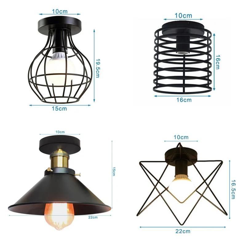 Nordic Modern LED Lighting Industrial Retro Ceiling Light