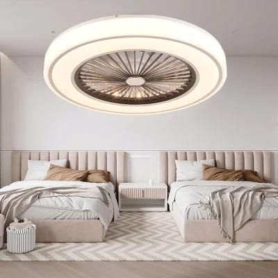 Modern Home Lighting Minimalist Style LED Remote Control Ceiling Fan