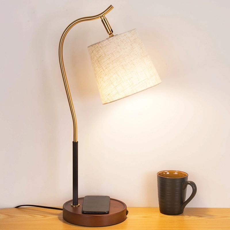 Copper Traditional Vintage Bedside Lamp Table Lamp Reading Nightstand Lamp