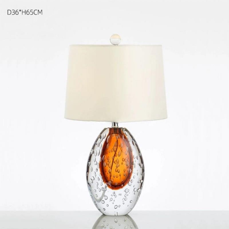 Art Drop Shape Bedside Lamp Beautiful Table Light with a Variety of Lampshades Unique Especial Desk Lamp