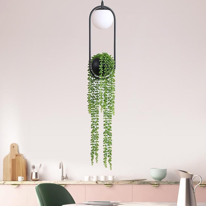 Creative Plant LED Pendant Lights Modern Indoor Lighting Grass Hanging Lamps (WH-GP-69)