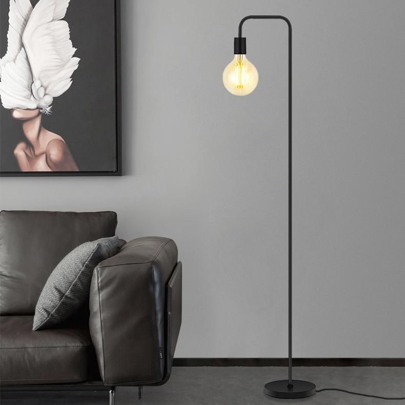 Nordic Modern Decorative Black Classic Industrial Floor Light Hotel Home Living Room Corner Stand Lamp Designer Floor Lamp
