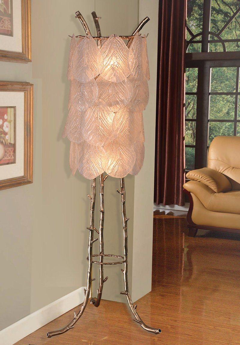 Hotel Project Floor Lamp with Crystal Glass Shade