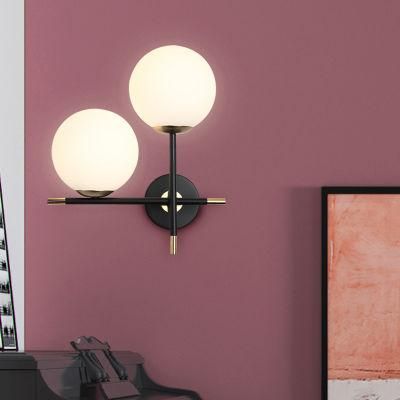 Bedside Light Mirror Headlamp Modern Simple Corridor Staircase Glass Lampshade Wall Lamp
