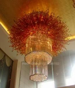 Phine Extravagant Irregular Glass Villa Ceiling Lamp